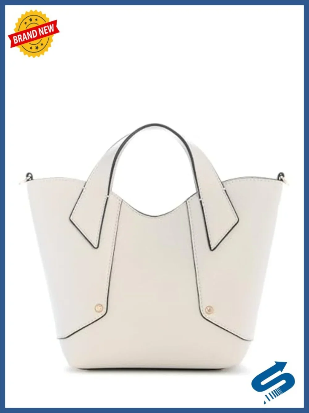 Mini Tote with Removable Pouch, Pebble PVC